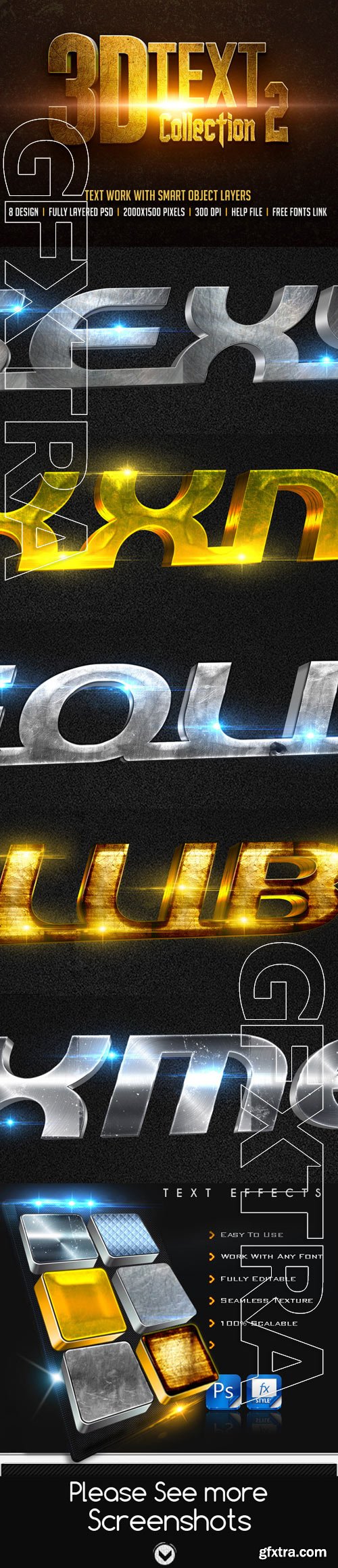 GraphicRiver - 3D Metal Style Text Effect 9412932