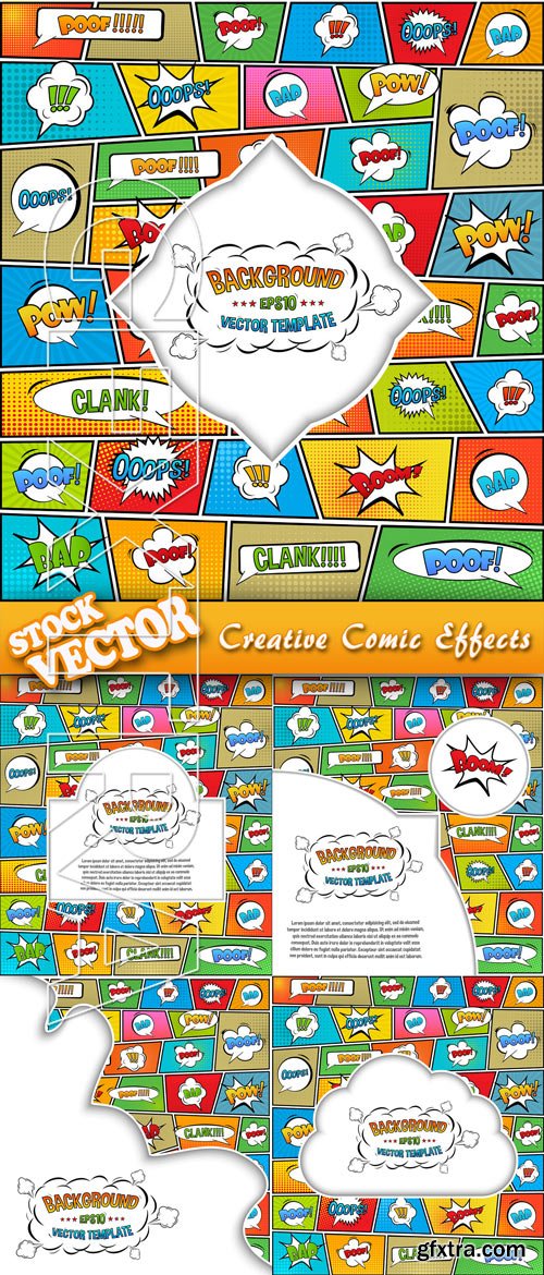 Stock Vector - Creative Comic Effects