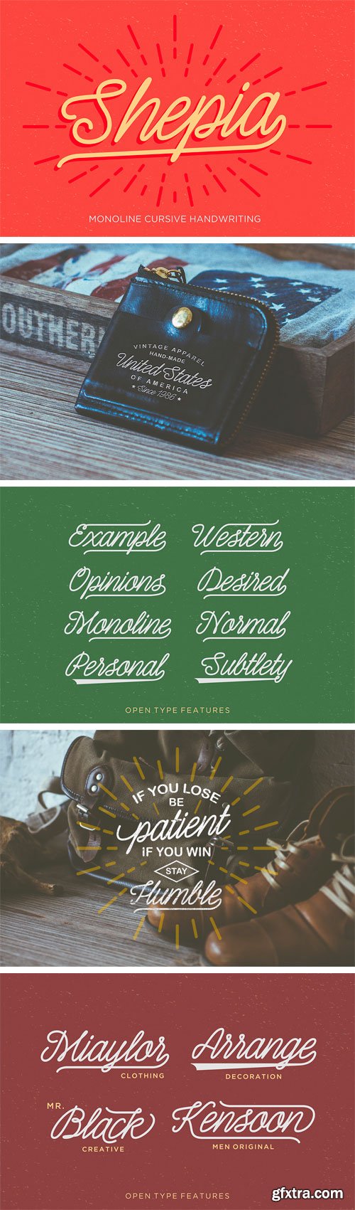 Shepia Script Font for $18