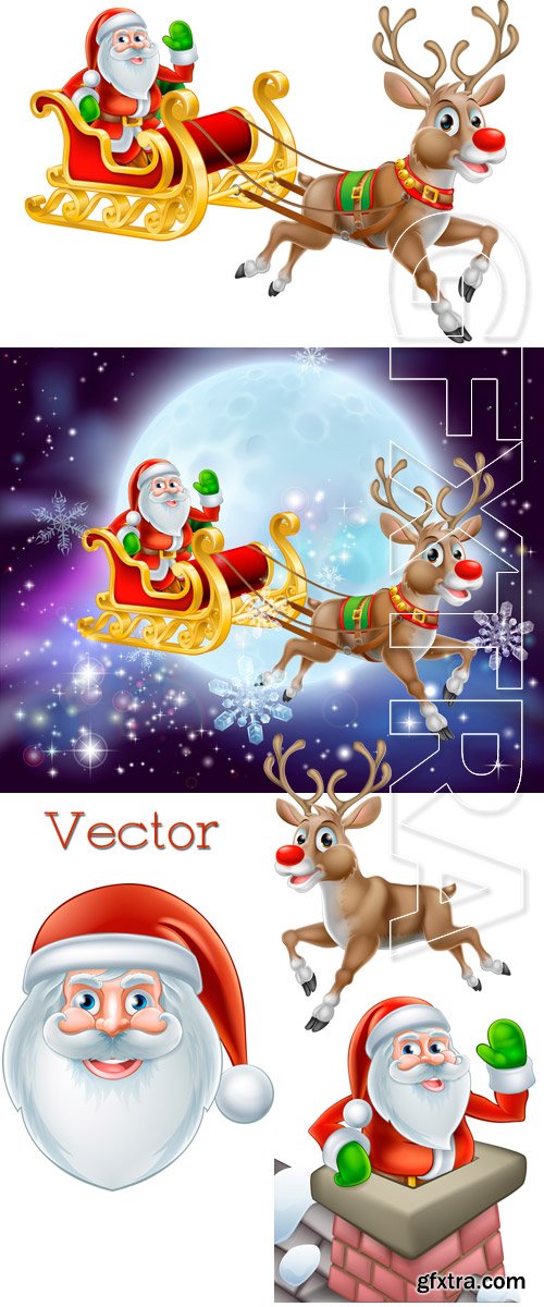 Vector - New Year's Santa