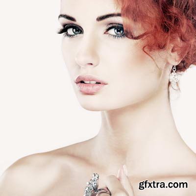 Glamour Red Hair Fashion Model 22xJPG