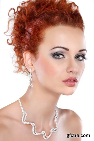 Glamour Red Hair Fashion Model 22xJPG