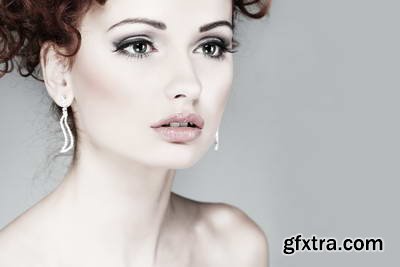 Glamour Red Hair Fashion Model 22xJPG