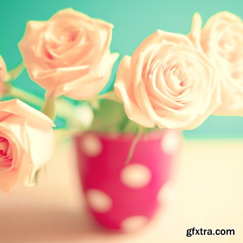 Retro Vintage Backgrounds 2 - Flowers 25xJPG