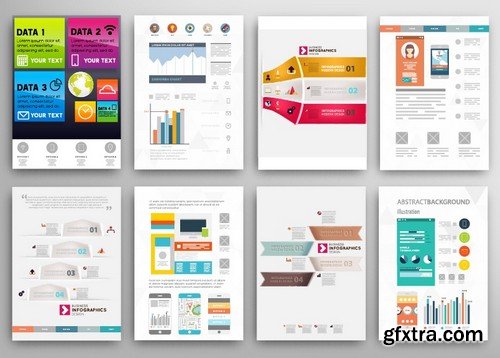 Stock Vectors - Business Flyer Template 2, 25xEPS