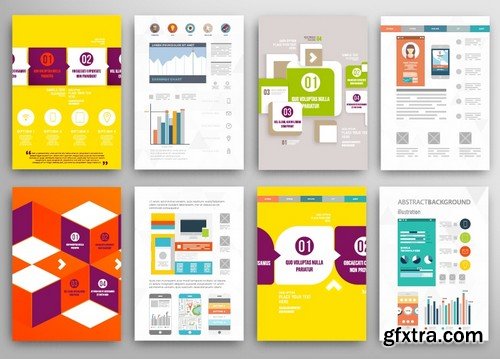 Stock Vectors - Business Flyer Template 2, 25xEPS