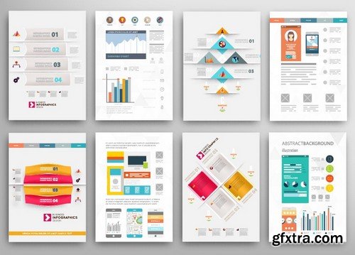 Stock Vectors - Business Flyer Template 2, 25xEPS