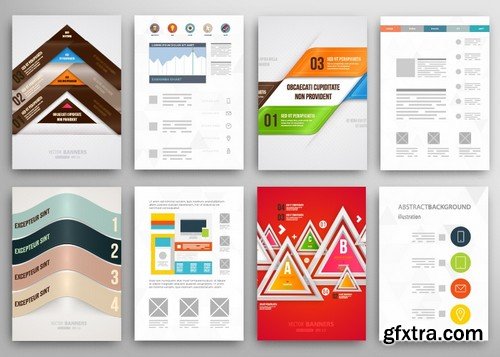 Stock Vectors - Business Flyer Template 2, 25xEPS