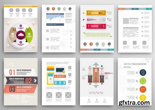 Stock Vectors - Business Flyer Template 2, 25xEPS