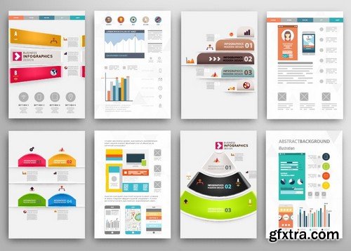 Stock Vectors - Business Flyer Template 2, 25xEPS