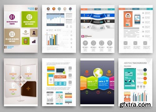 Stock Vectors - Business Flyer Template 2, 25xEPS