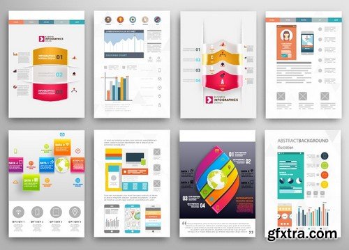 Stock Vectors - Business Flyer Template 2, 25xEPS