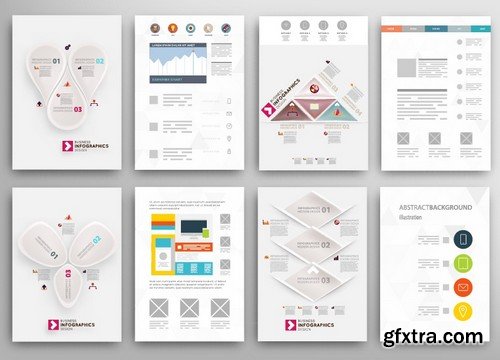 Stock Vectors - Business Flyer Template 2, 25xEPS