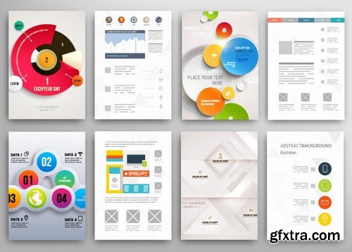 Stock Vectors - Business Flyer Template 2, 25xEPS