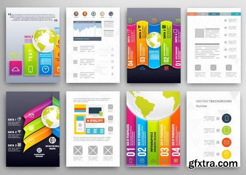 Stock Vectors - Business Flyer Template 2, 25xEPS