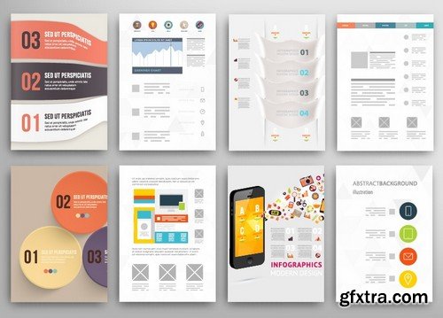 Stock Vectors - Business Flyer Template 2, 25xEPS