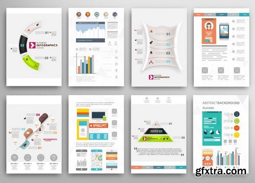 Stock Vectors - Business Flyer Template 2, 25xEPS