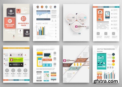 Stock Vectors - Business Flyer Template 2, 25xEPS