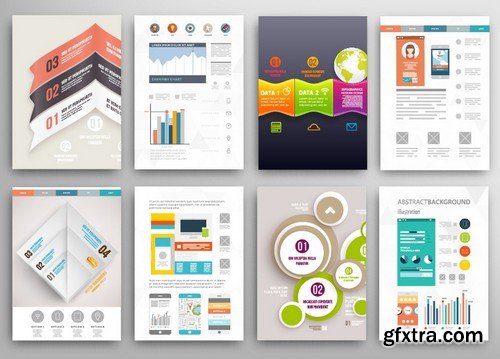 Stock Vectors - Business Flyer Template 2, 25xEPS