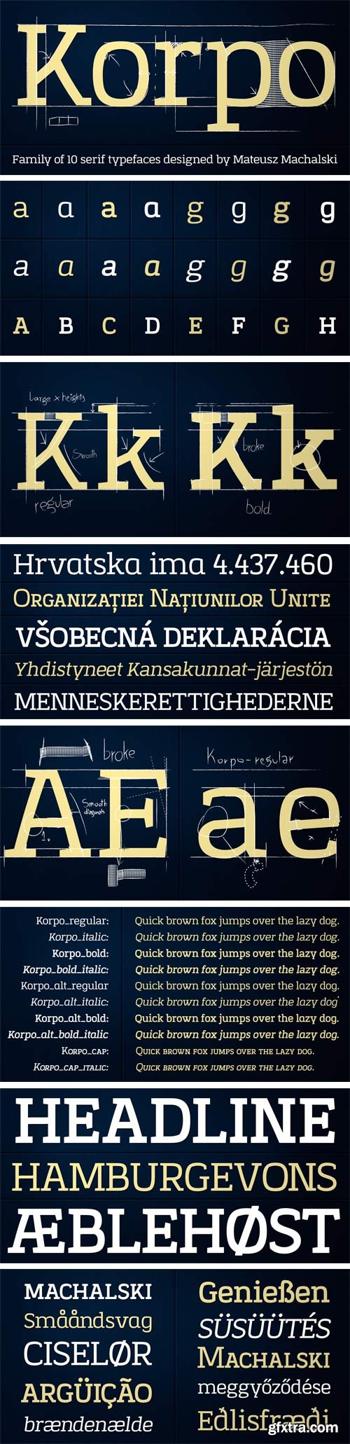 Korpo Serif Font Family - 10 Fonts for $150