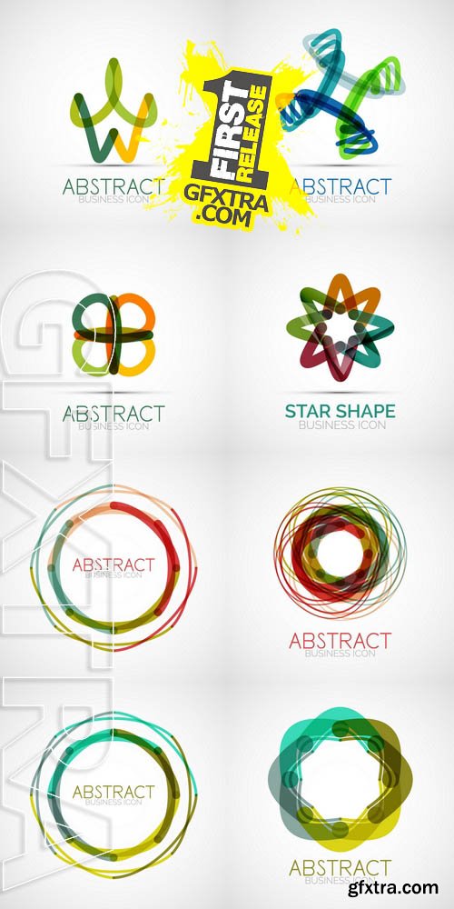 Vector - Symmetric Abstract Geometric Shape 1