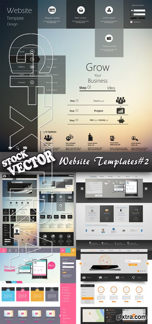 Stock Vector - Website Templates#2