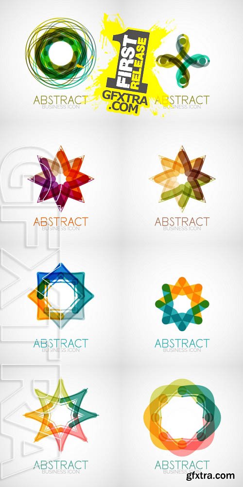 Vector - Symmetric Abstract Geometric Shape 2