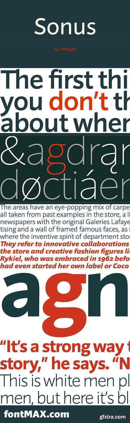 Sonus Font Family 16xOTF $198