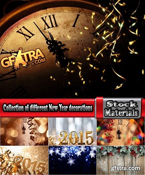 Collection of different New Year decorations #2-25 UHQ Jpeg