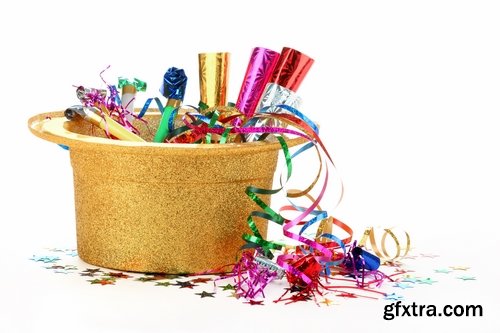 Collection of different New Year decorations #2-25 UHQ Jpeg