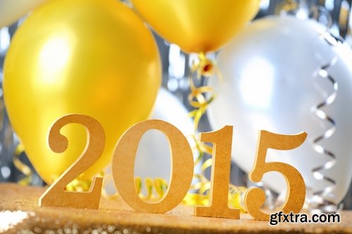 Collection of different New Year decorations #2-25 UHQ Jpeg