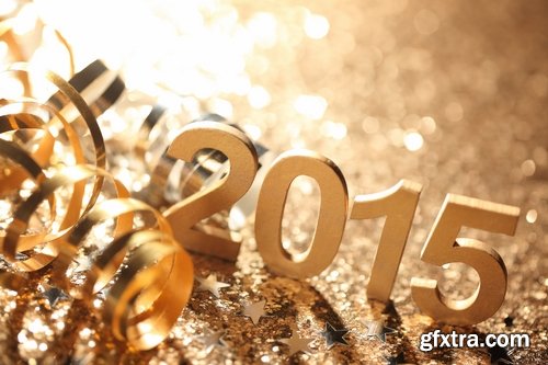 Collection of different New Year decorations #2-25 UHQ Jpeg