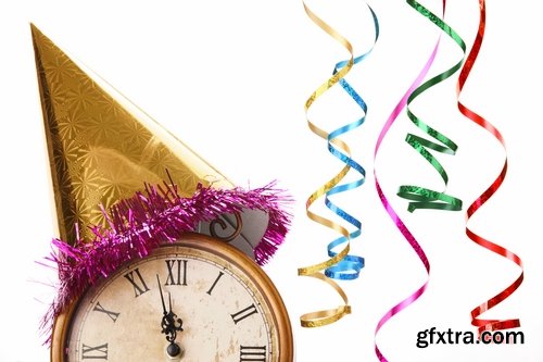 Collection of different New Year decorations #2-25 UHQ Jpeg