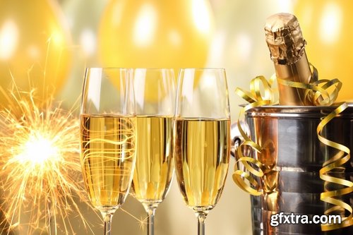 Collection of different New Year decorations #2-25 UHQ Jpeg