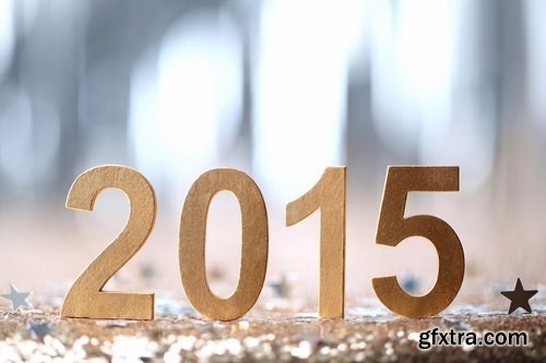 Collection of different New Year decorations #2-25 UHQ Jpeg