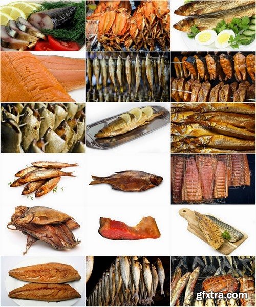 Collection of delicious smoked fish 25 UHQ Jpeg