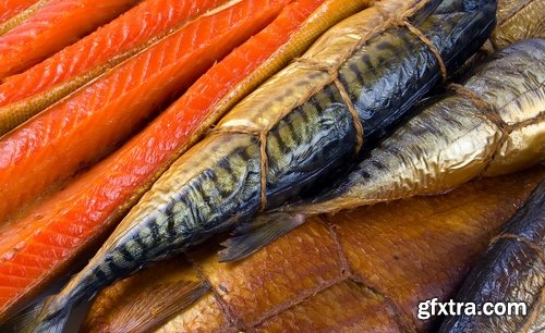 Collection of delicious smoked fish 25 UHQ Jpeg