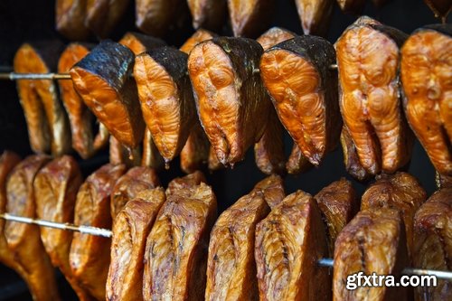 Collection of delicious smoked fish 25 UHQ Jpeg