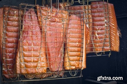 Collection of delicious smoked fish 25 UHQ Jpeg