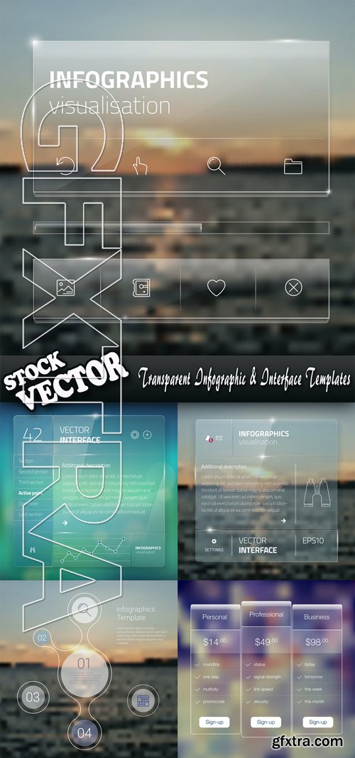 Stock Vector - Transparent Infographic & Interface Templates