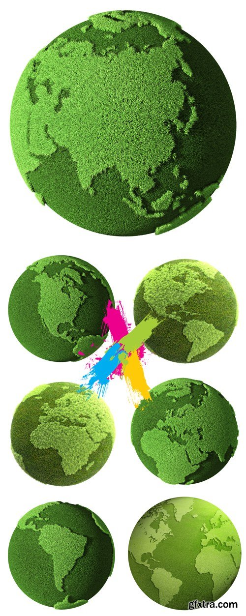 Stock Photo - Green Earth, Planet