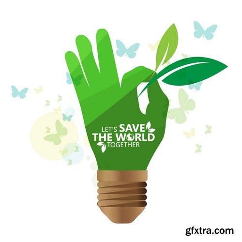 Stock Vectors - Save the world 2, 25xEPS