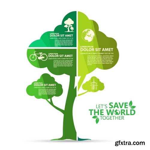 Stock Vectors - Save the world 2, 25xEPS