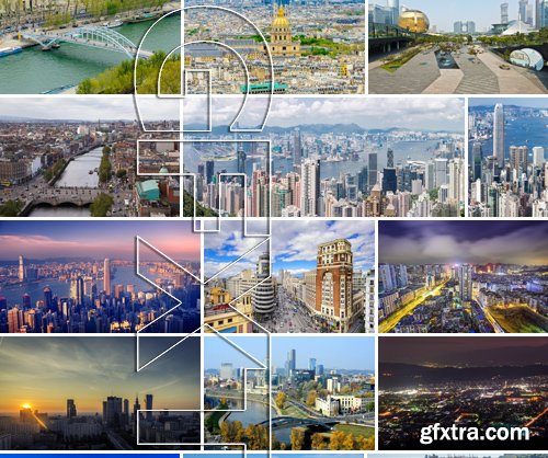 Stock Photos - World Cities 20, 25xJPG