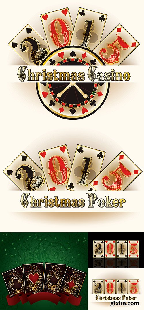 Christmas Casino Iinvitation - Stock Vectors