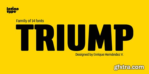 Triump Font Family - 14 Font $364