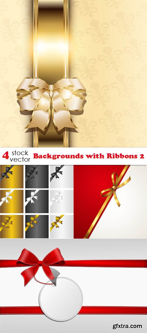 Vectors - Backgrounds with Ribbons 2