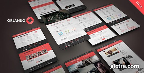 ThemeForest - Orlando - Creative Infographics HTML Template - RIP