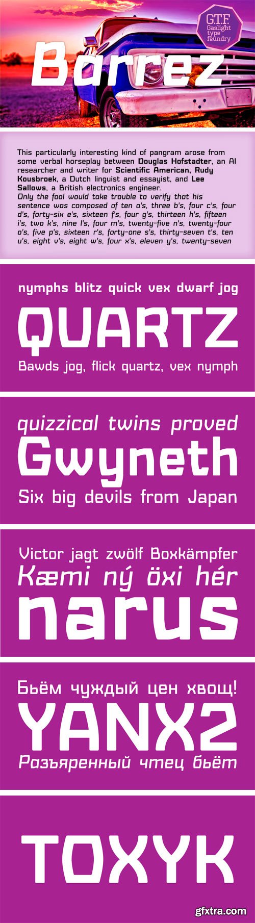 Barrez Font Family - 6 Fonts for $100