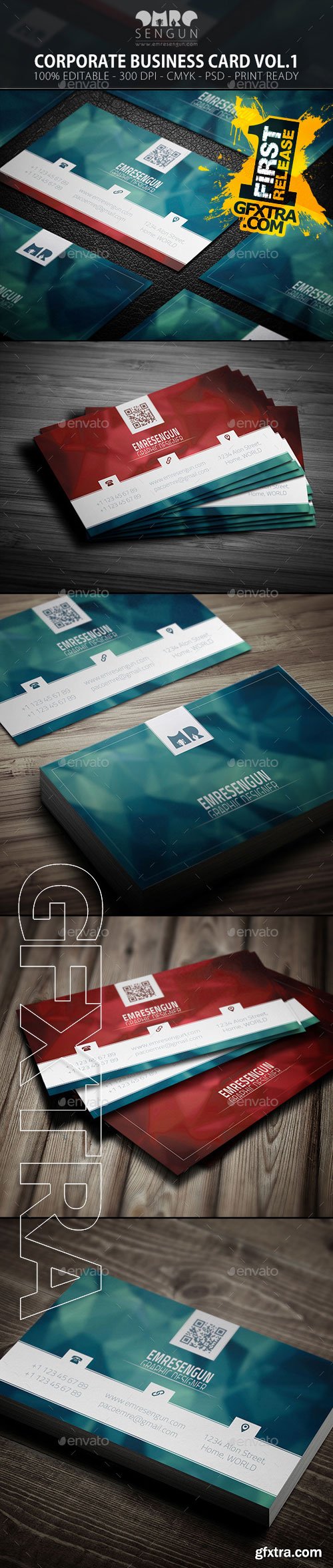 GraphicRiver Corporate Business Card Vol.01 9527857